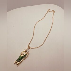 Gold plated necklace saint Jude design